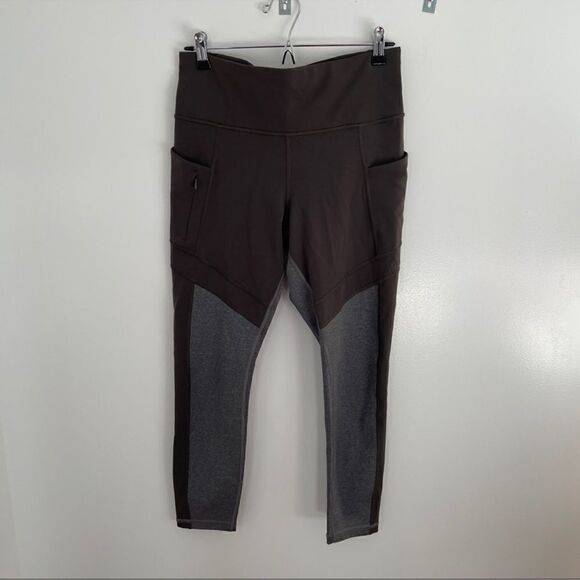Athleta All In Structure 7/8 Tight Olive Grey M - Picture 4 of 11